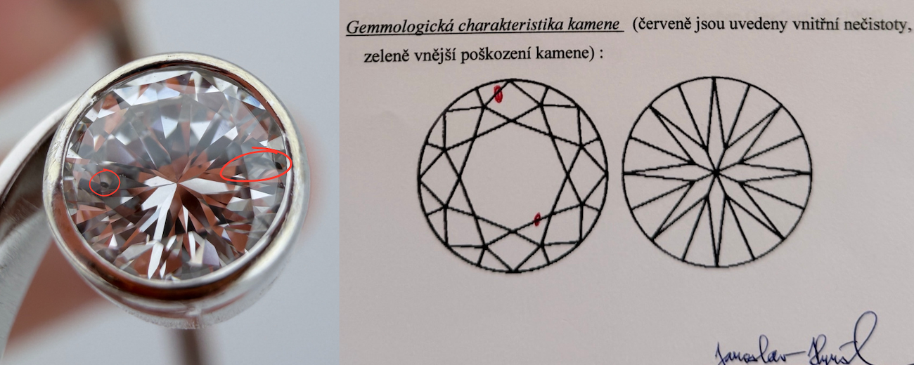 Čistota diamantů